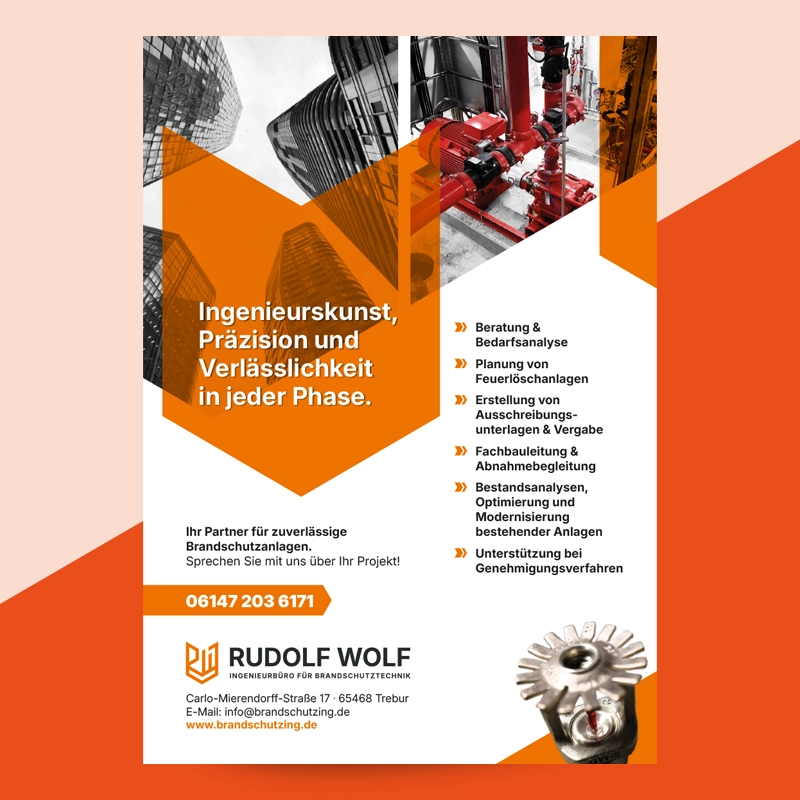 Ansicht eines DIN A5 Flyers für IBRW