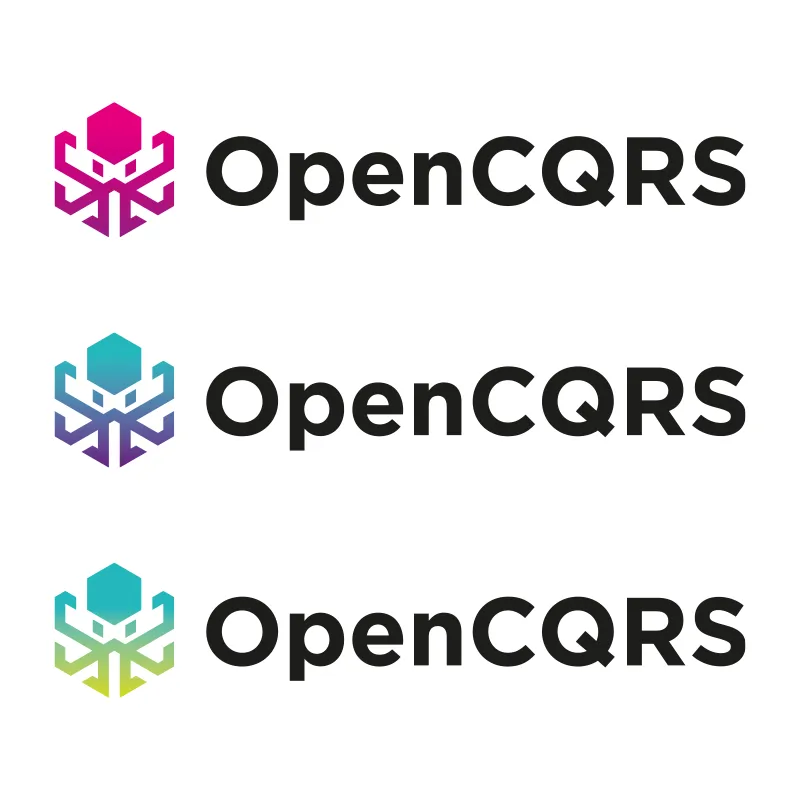 Logo-Design mit drei unterschiedlichen Farbgebungen